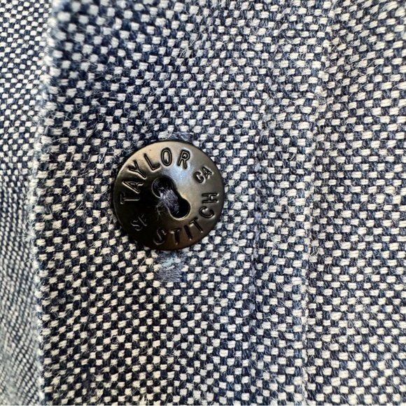 Taylor Stitch Utility Button-Up Shirt Jacket Denim Organic Cotton - Picture 5 of 13